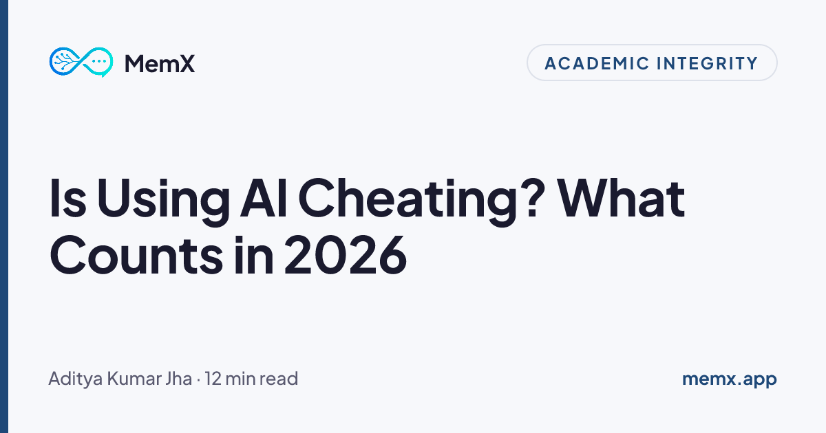 Is Using AI Cheating? What Counts in 2026 | MemX
