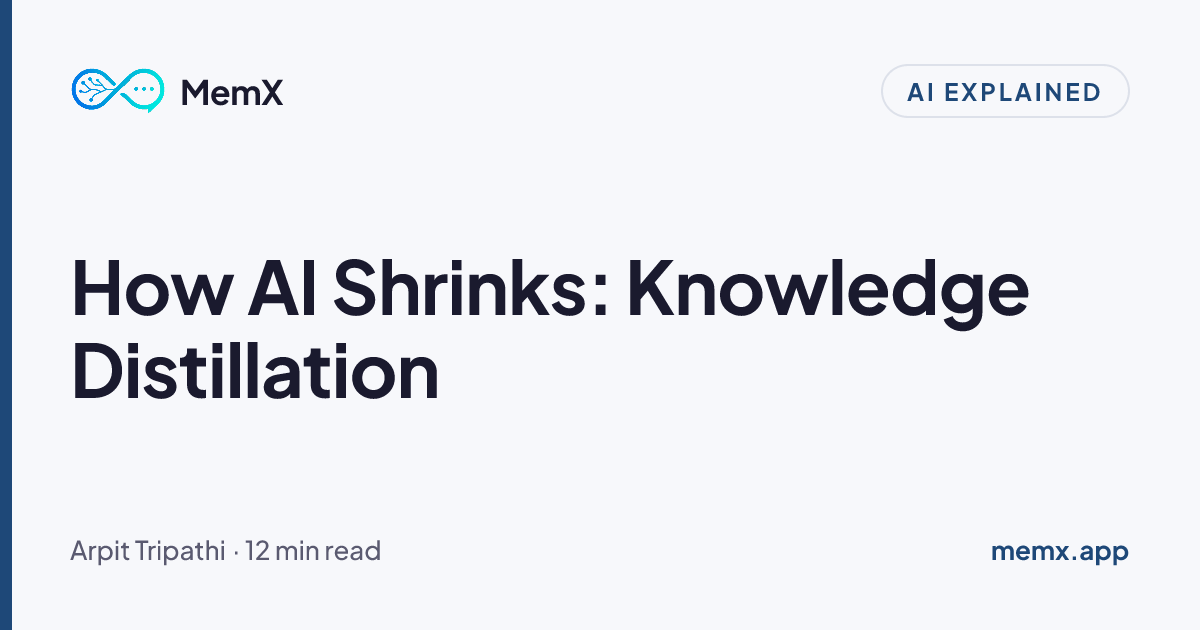 How AI Shrinks: Knowledge Distillation | MemX