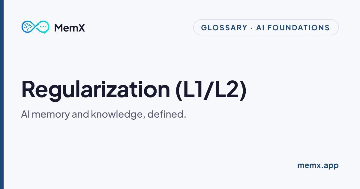 Regularization L1 vs L2: Lasso and Ridge | MemX